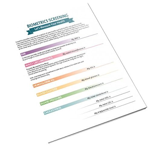 Biometrics Handout Tearpad - Health Fair - Corporate Wellness and Screening