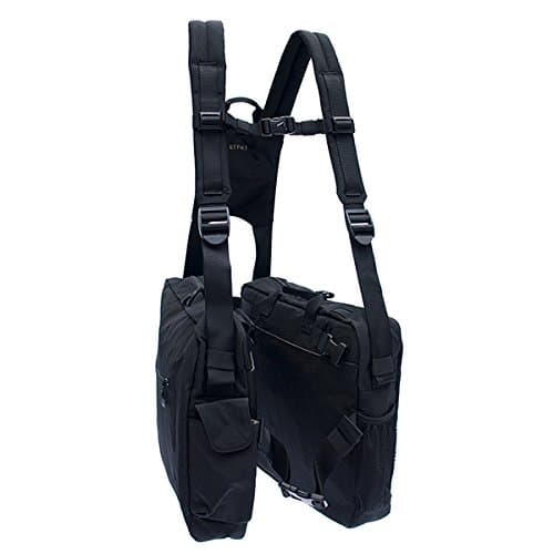 4 Ergonomic Backpack, School Bag, Laptop Case, Black/Khaki