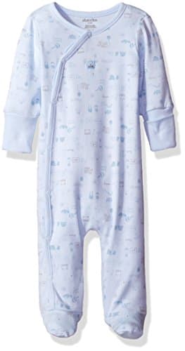 ABSORBA Baby-Boys Newborn Dinosaur Footie, Multi Stripes, 0-3 Months