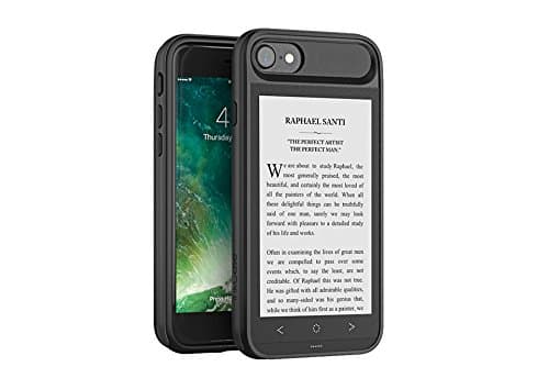 Oaxis Inkcase for iPhone 7 Plus, E Ink Reader for iPhone 8 Plus / 7 Plus / 6 Plus, Smartest iPhone Assistant Case with E Ink Display Screen Replacement for E Ink Calendar/eBook/News/Note Pocket