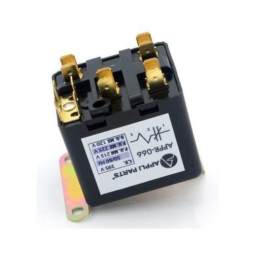 Appli Parts APPR-066 Potential Relay 066, Coil Voltage 395 V, Min Pick up 215 V, Max Pick up 225 V, Max Drop Out 120 V, 50/60 Hz Universal replacement for HVAC and Refrigeration units