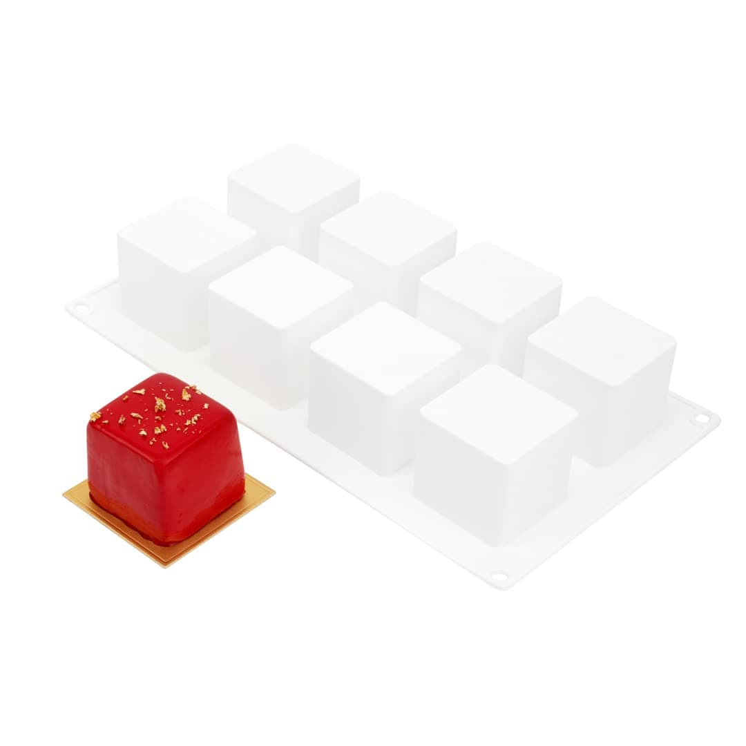 1-CT Pastry Tek Silicone Cube Baking Mold