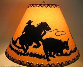 14 Inch Cowboy Rustic Lamp Shade.Click on Photos to View Sizing and Style Options!
