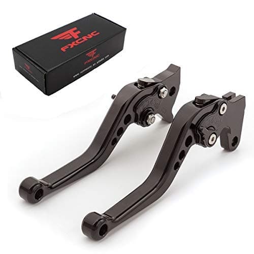 FXCNC CNC Aluminum Short Adjustable Brake Clutch Levers Compatible with YFM700 Raptor 700 R 2008-2022, YFZ450 YFZ450R YFZ450X 2008-2020, YFM250 Raptor 2008-2013, Raptor 250R 2011