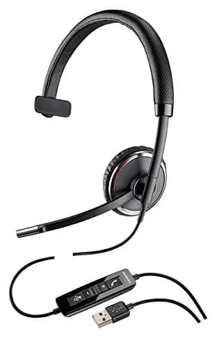 Plantronics PLNC510 - Blackwire C510 Monaural Over-The-Head Corded Headset