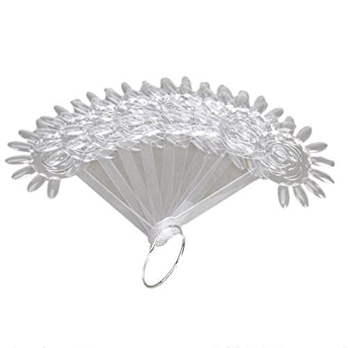 dingnails RuiChy Nail Art Polish Fan Board Display Practice Sticks Flower Shaped Swatches Colour Palette