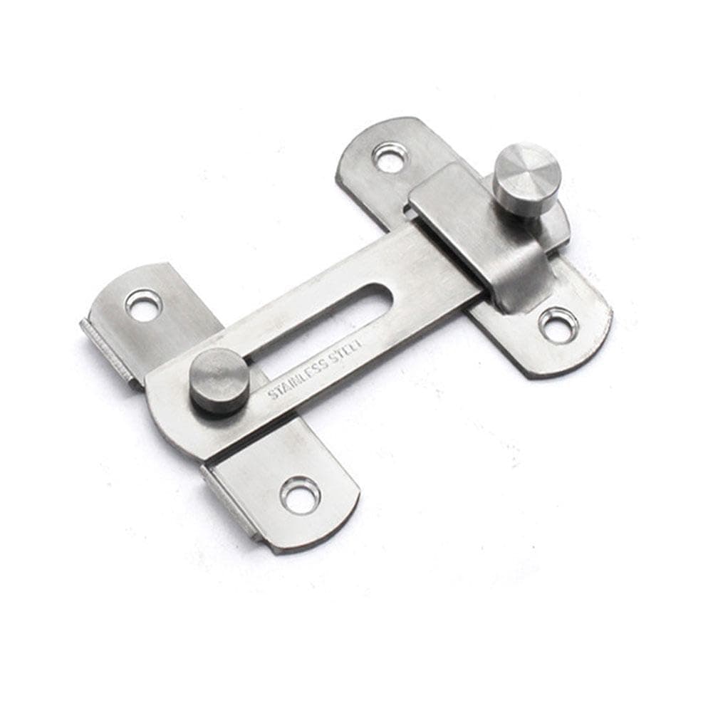 1pcs Stainless Steel Latch, Door Lock Latch, 3.94 * 2.76in/1.97 * 2.76in/1.89 * 1.89in Door Holder Flip Latch, Metal Door Latches Gate Locks for Outdoor Fence Window Cabinet Furniture, Sliver