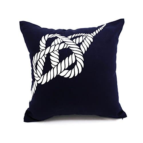 stGolez Gordian knot of white fek684 Cotton Linen Throw Pillow Case Cushion Cover Home Sofa Decorative 18 X 18 Inch
