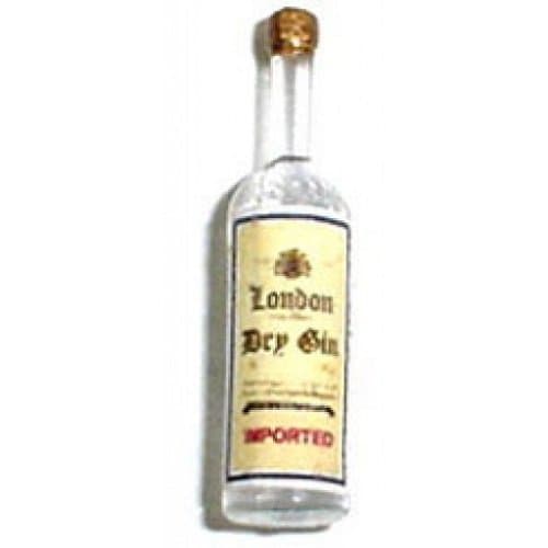 Dollhouse Miniature 1:12 Scale London Dry Gin Display Bottle