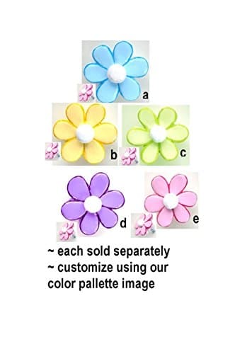 Daisy Flower Pastels Cabinet Drawer Knobs Pull - Floral Theme Decor FREE SHIPPING!