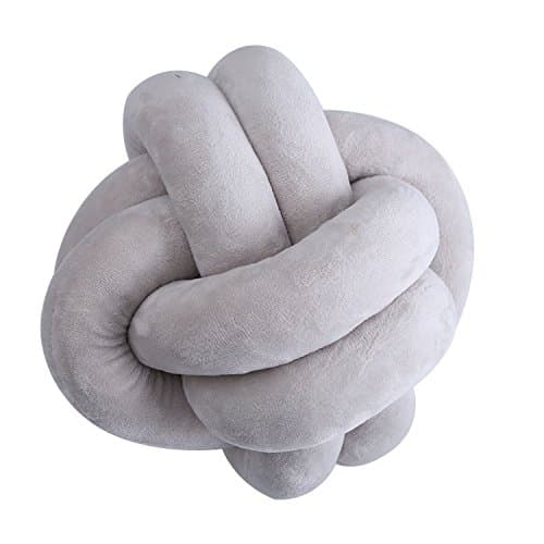 LVYIMAO 18 x18cm Nordic style Creative Knot Ball Cushion Pillow Chair Back Cushion Throw Pillow Handmade Creative Knot Cushion Knotted Ball Pillow North Europe Style