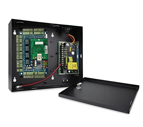 4 Doors Access Control System Core Control Components Metal 5A 110V-240V Power Supply Box and 4 Doors TCP/IP Access Control Panel Wiegand Controller,Computer Based Software,Remote Open