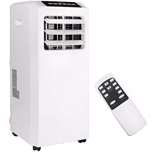 Barton 14,000 BTU 4in1 Portable Air Conditioner Dehumidifier Heater Fan LCD Super Quiet AC Timer Vent Kit with Remote Control, White