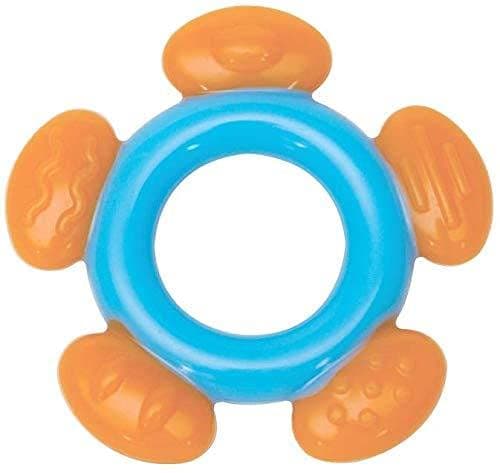 Mee MeeMulti-Textured Silicone Teether, Blue/Orange