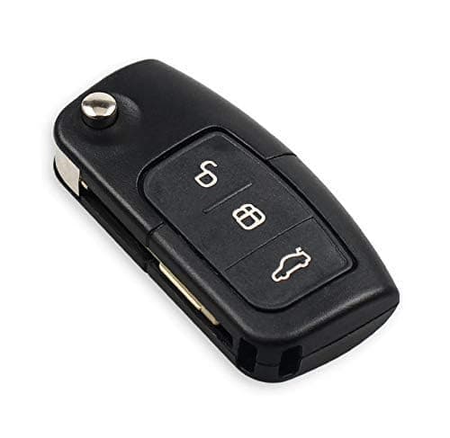 Flygear 3 Button Without Chip Car Remote Key Shell Compatible for Fod Fusion Mondeo Fiesta Auto Flip Key