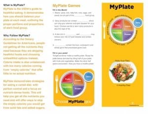 MyPlate Brochures Pamphlets Packs of 25