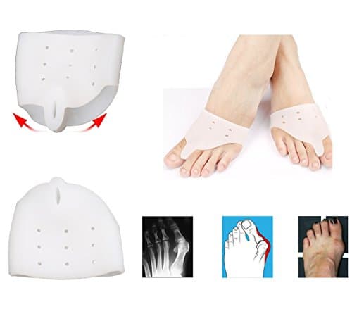 Bunion Corrector, Gel Toe Separator Kasiria Toe Straightener for Hammer Toe with Forefoot Cushion Pad, Silicon Spacer Hallux Valgus for Men and Women, Easy Wear in Shoes (#1)