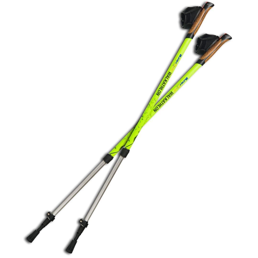 BungyPump Walkathlon, 2-in-1 Fitness Walking Pole, 8.8 lbs & 13.2 lbs of Built-in Resistance/Fixed Pole for Hiking Trekking