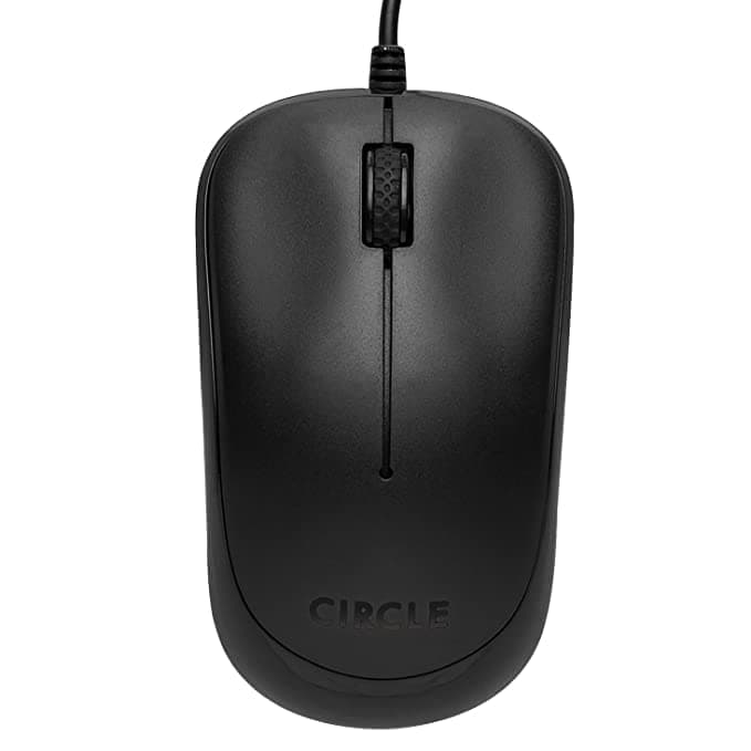 CIRCLE Cm-327 Optical Input Mouse, USB, Black