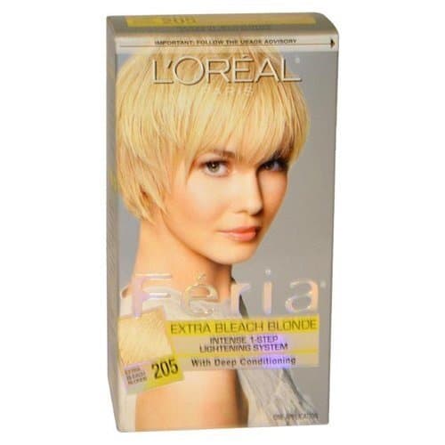 Loreal Feria X-Bleach Blonde 205, Pack of 3