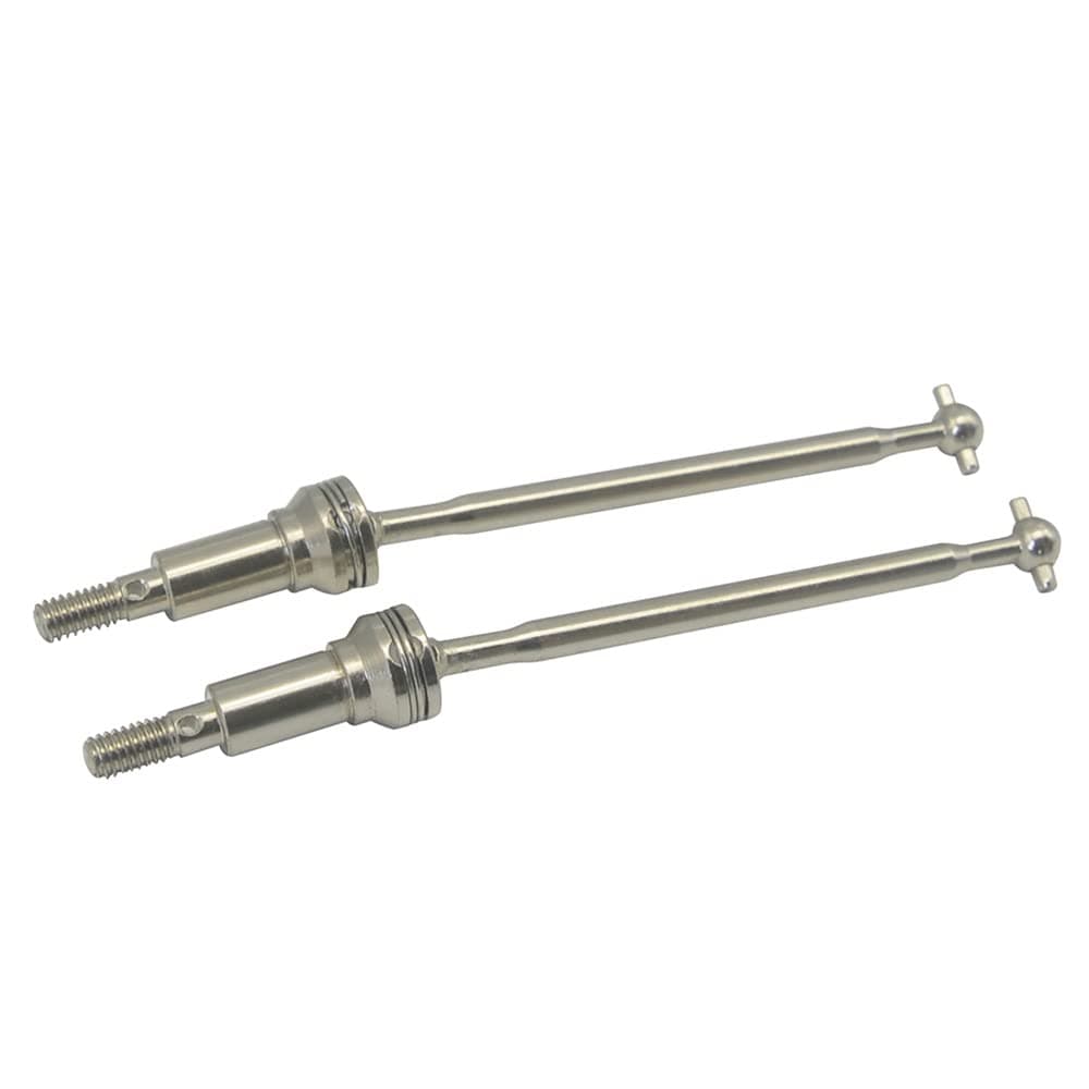 Spactz 2Pcs Metal Front Drive Shaft CVD QWJ01 for Xinlehong Q901 Q902 Q903 9130 9136 9137 1/16 RC Car Spare Parts
