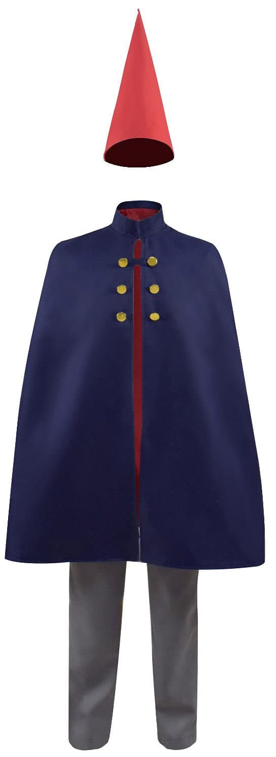 Over The Garden Wall Cosplay Costume Wirt Mantle Cape Cloak Uniform Outfits Halloween Full Set Suit for Men
