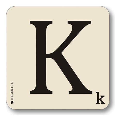 Letter K Coaster