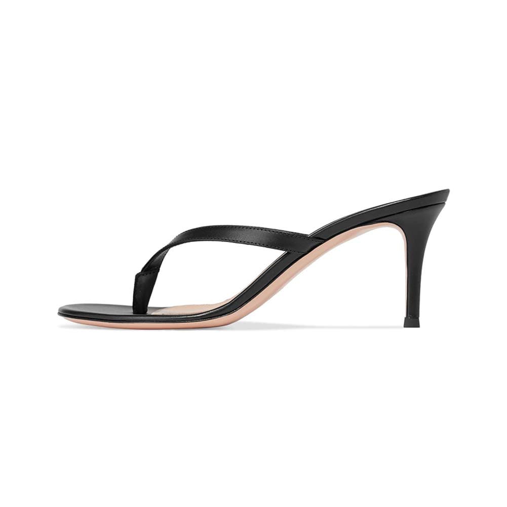 Women's Stiletto Slippers Heel, MWOOOK-2216 Sexy Ladies Peep Toe Slingback Flip Flops Sandals Casual Walking Party Prom Dress High Heel