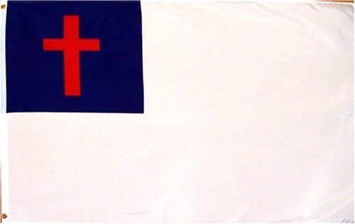Christian Flag - 3 foot by 5 foot Polyester (NEW)