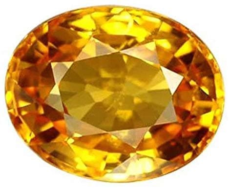 S KUMAR GEMS & JEWELS Certified Natural 3.25/5.25/8.25/9.25 Ratti Yellow Sapphire Stone (Pokhraj Stone/Pukhraj Stone) for Men and Women