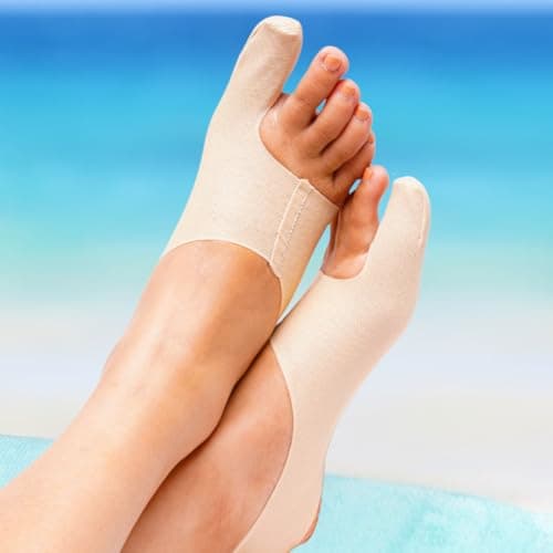 Bunion Corrector for Women Big Toe Straightener. Ultra-Thin Bunion Brace. Shoe Friendly Sock for Bunions Correction. All Shoe Types. Hallux Valgus Relief for Improved Toe Alignment. Large-Right