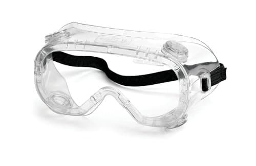 32392 Traditional Technician Splash Safety Goggle, 390 Cap Vent, Clear Anti-Fog Lens