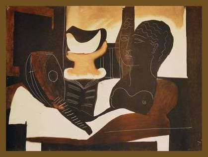 Germanposters Antique Head Pablo Picasso Still Life Poster Art Print