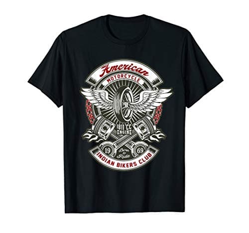Vintage American Motorcycle Indian Bikers Club T-Shirt
