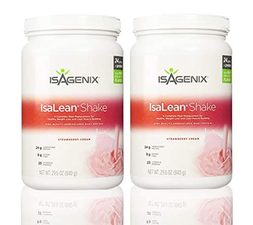 Isagenix Isalean Strawberry Cream Shake 29.1oz Canisters (2 Pack)