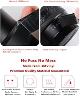 Anti-Scratch Camera Cover Skin Sticker for Sony Alpha A7RV A7R5 A7RM5 Protector Vinyl Film Skin Protective Decoration (Mamba Titanium)