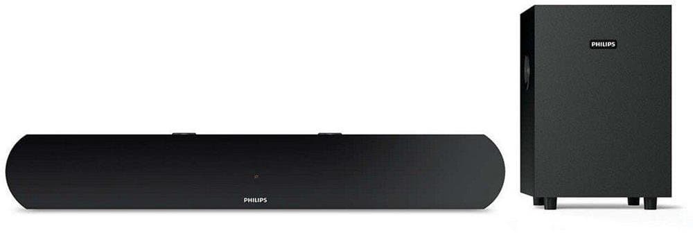 Philips Audio HTL1032 2.1 Channel Bluetooth Soundbar Speakers with Subwoofer (Black)
