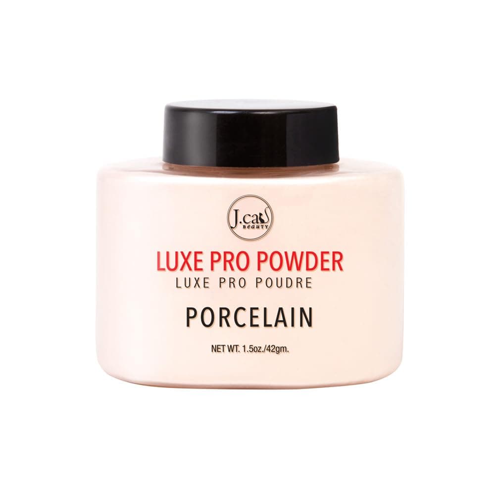 Luxe Pro Makeup Setting Powder, Matte Finish, Helps Absorb Oil and Minimizes Pores, Suitable for Baking, Shade Porcelain, 1.5 Oz