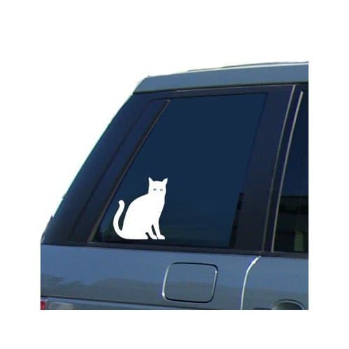 Cat Car Window Sticker Vinyl Decal - By SCA ART