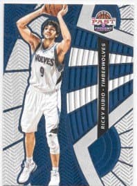 Ricky Rubio 2012-13 NBA Panini Past and Present Treads Minnesota Timberwolves Insert Card #11