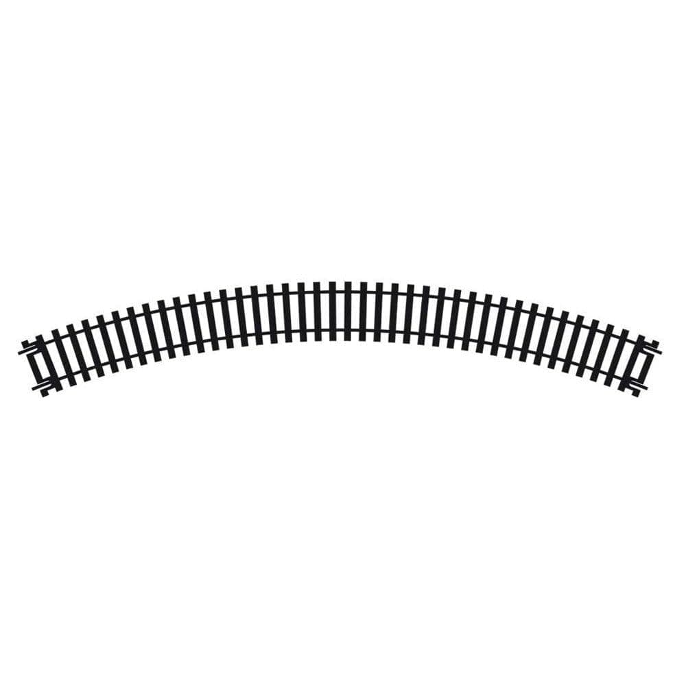 Hornby R605 OO Gauge 1st Radius Double Curve Track - Extra Track Pieces for Model Railway Sets, Model Train Track Pieces - Scale 1:76 Pieces - Scale 1:76, Black