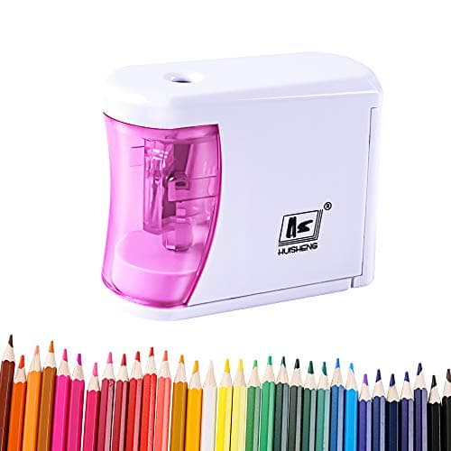 Electric Pencil Sharpener - Battery Operated, Ultra Portable Automatic Pencil Sharpener, Ideal for No. 2 and Colored Pencils (Drawing, Coloring),Perfect for Home, Office, School, Artist, Students