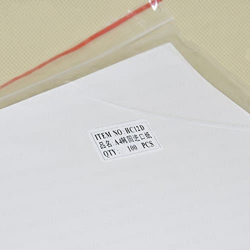 100 Pcs/bag A4 Heat Transfer Paper Made in Korea 108 g/m2 Thickness 0.2 mm
