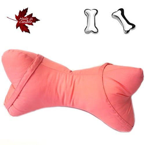 eZeneX Dog Bone Shaped Knee/Neck Chiropractic Firm Pillow - Coral