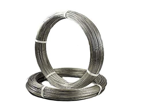 16 Gauge Stainless Steel Wire, 25 lb Coil, 2,341 feet Long, Corrosion Resistant, Heavy-Duty Tying & Binding Wire for Industrial, Marine, Garden, and DIY Applications