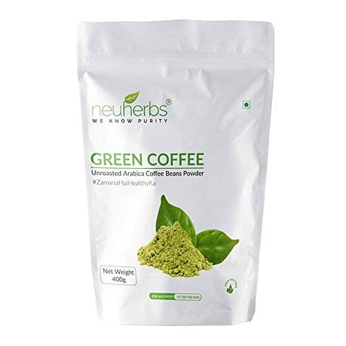 Herbals Neuherbs Green Coffee Beans Powder l coffee beans powder l 100% Pure Green Coffee for Weight Loss - 400 grm ( pack of 1 )