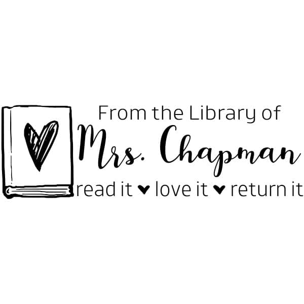 Custom Self-Inking Teacher Stamps | 49 Designs | Fun Teacher Phrases | Grading Made Easy | Classroom, Teacher and Library Book Stamps (from The Library of Book, Xtra Large)