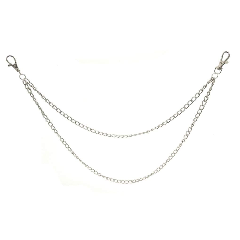 Riverlily Punk Pants Trousers Jean Wallet Chain Hip Hop Gothic Rock Keychain Multilayer Belt Metal chain