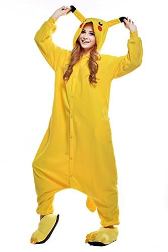 SOKO2U Pikachu Onesie Unisex Adult Cosplay Costume Pajamas