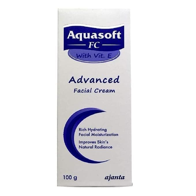 Aquasof FC Advanced Facial Cream With Vitamin E For Rich Hydrating Moisturizer Or Improve Skin Radiant, 100g